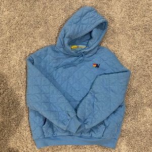 Aviator Nation Quilted Sky Blue Hoodie